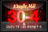 VÉ MÁY BAY LỄ 30/4 VÀ 1/5